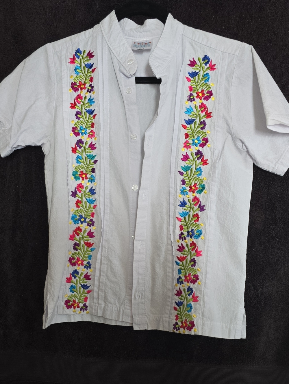 Boys Size 12 Embroided Guayavera